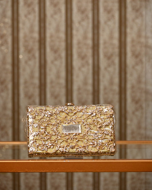 Luxury Resin Bridal Embellished Clutch - Bags Gallore