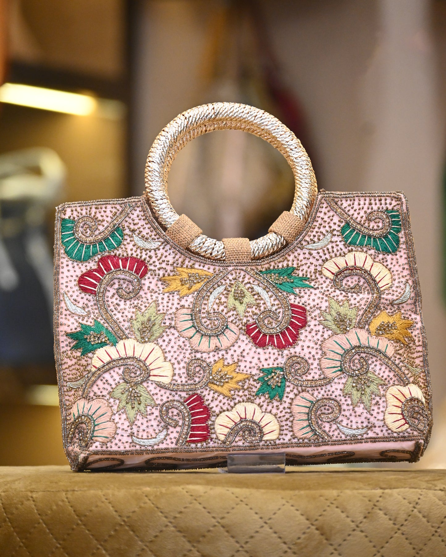 Embroidery Hand Bag - Bags Gallore