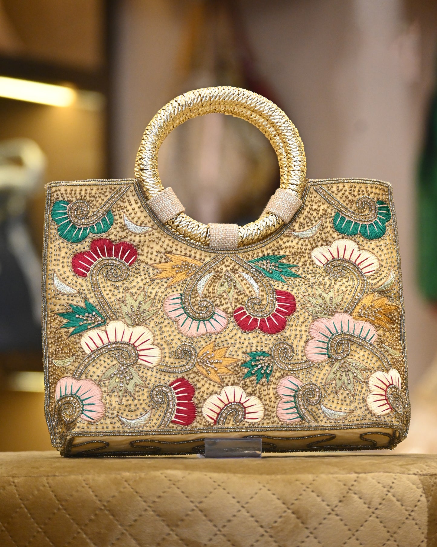 Embroidery Hand Bag - Bags Gallore