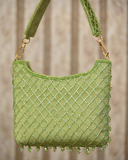 Crystal And Beads Krystle Layered Bag