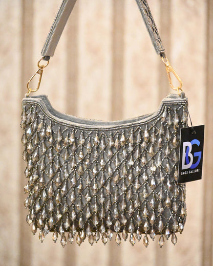 Crystal And Beads Krystle Layered Bag