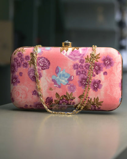 Floral Printed Clutch