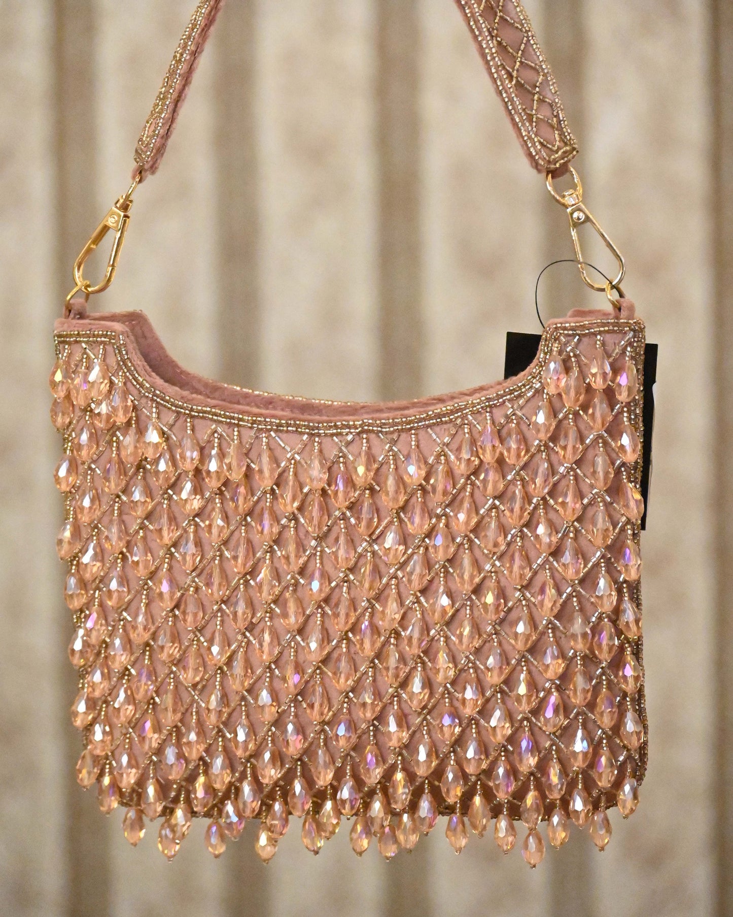 Crystal And Beads Krystle Layered Bag