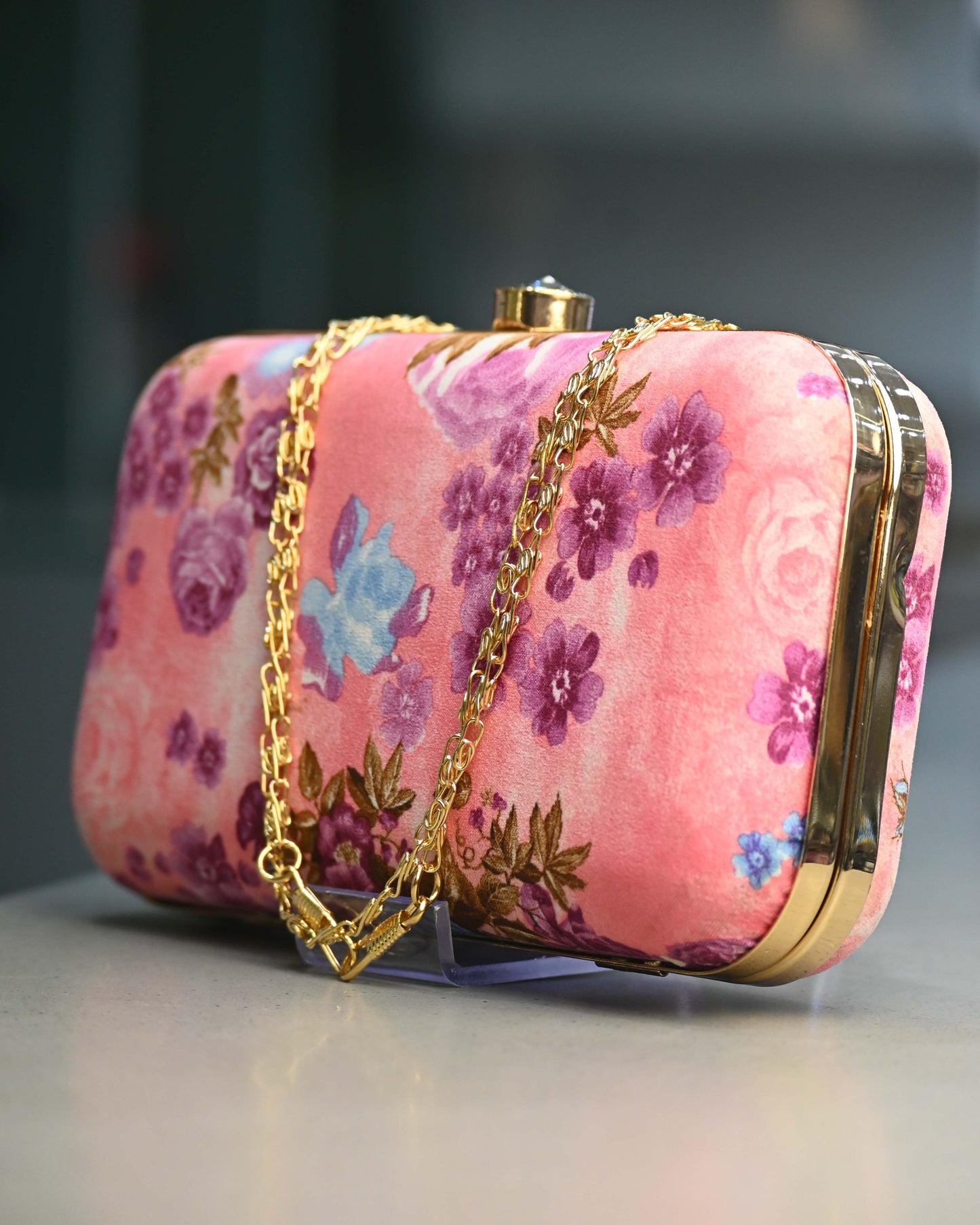 Floral Printed Clutch