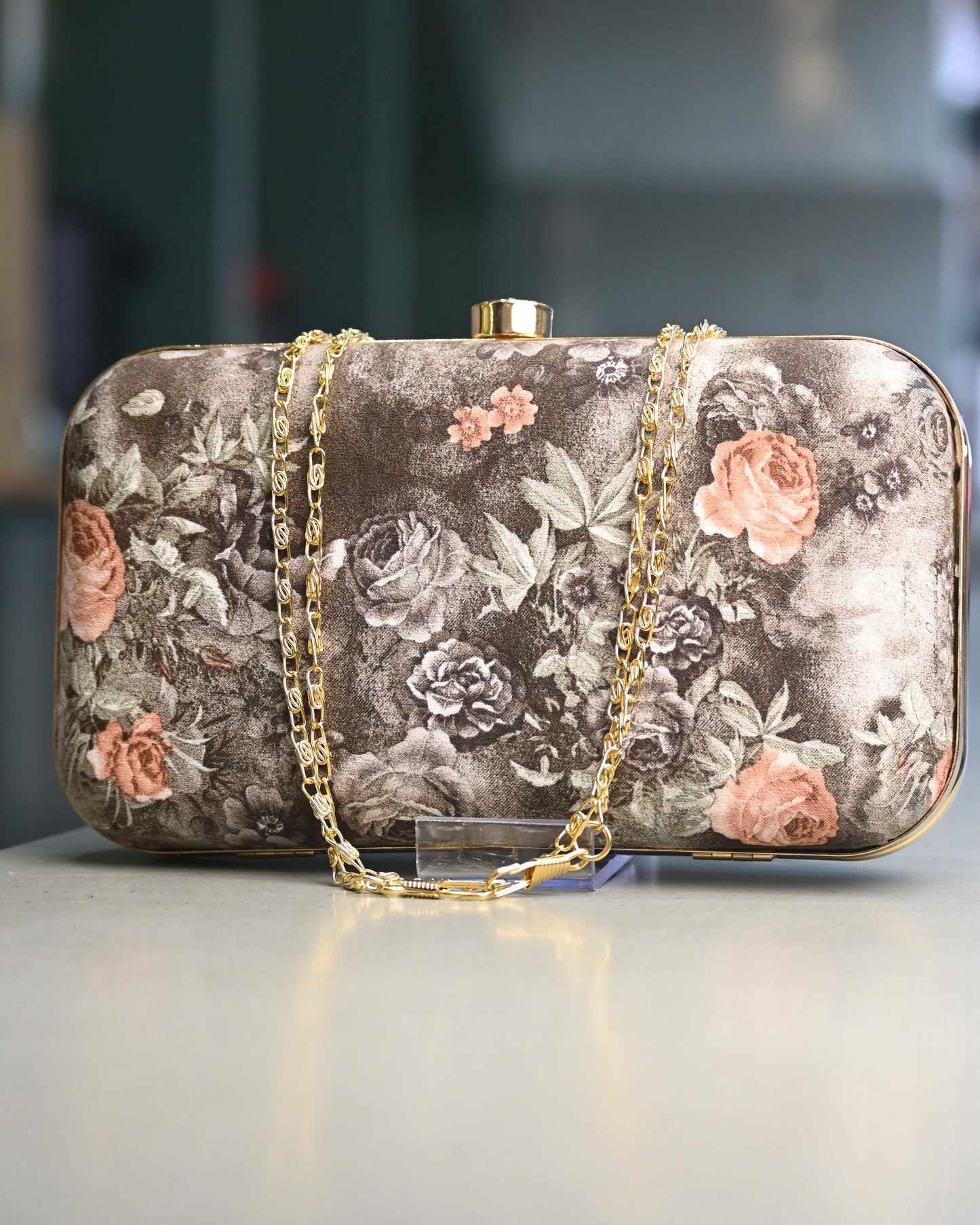 Floral Printed Clutch