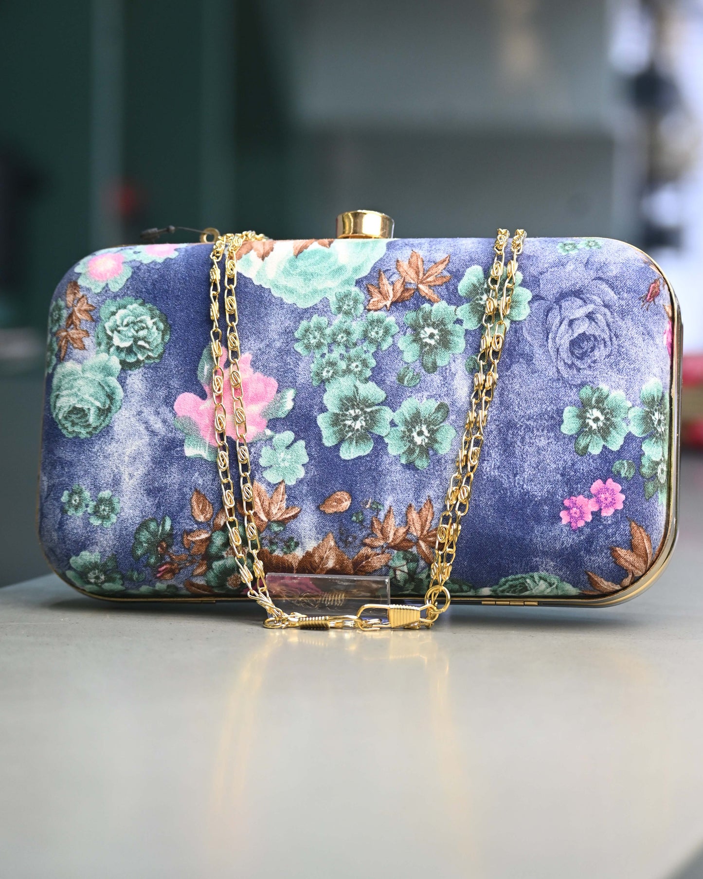 Floral Printed Clutch