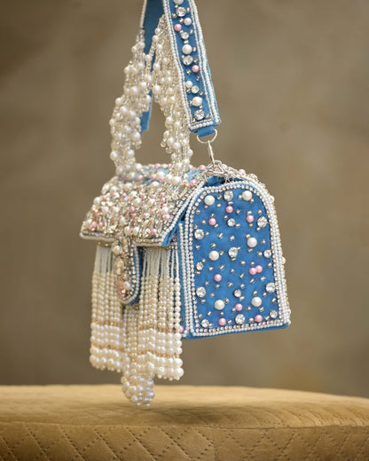 Tassels & Crystal Embroidered Handcrafted Handbag