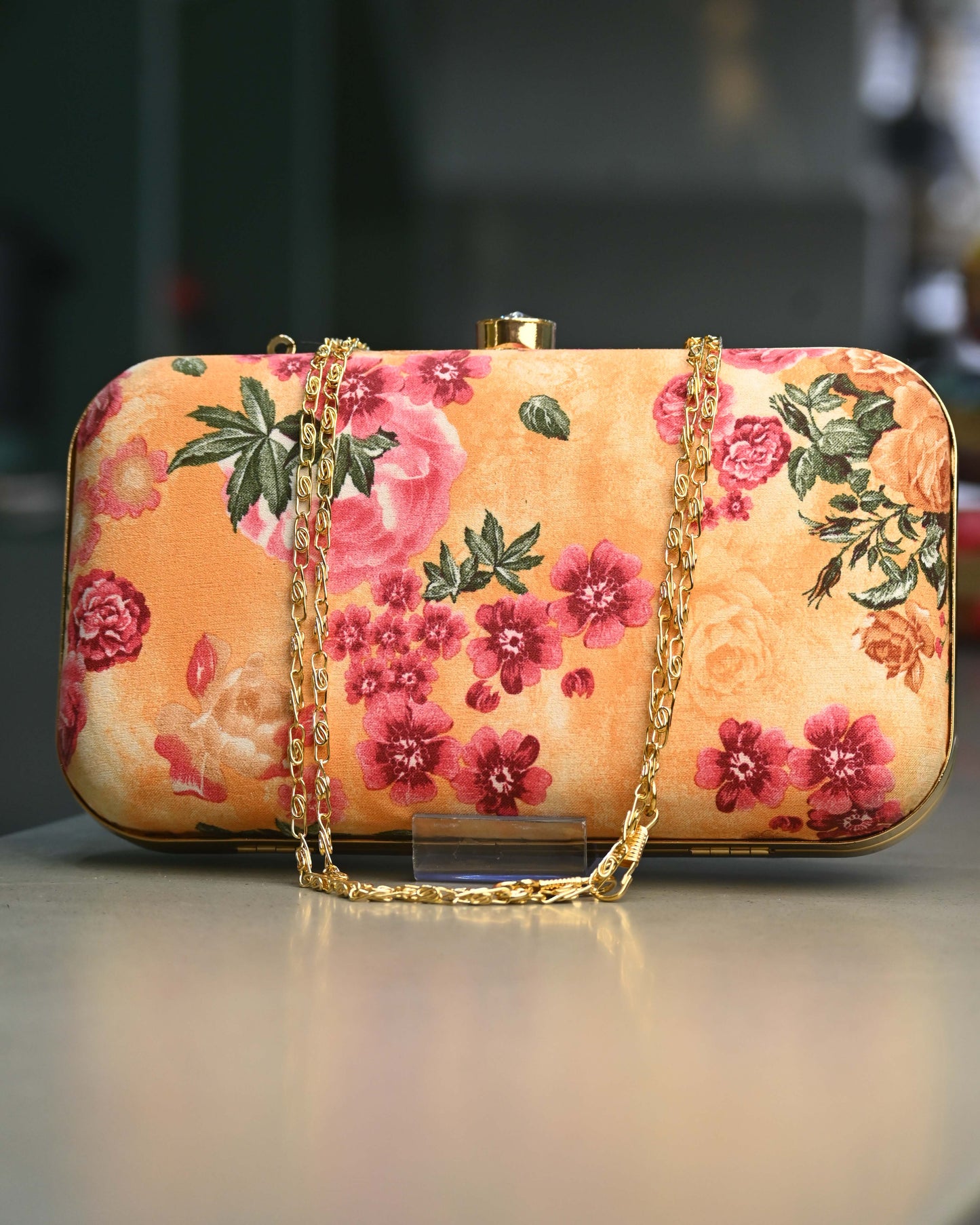 Floral Printed Clutch