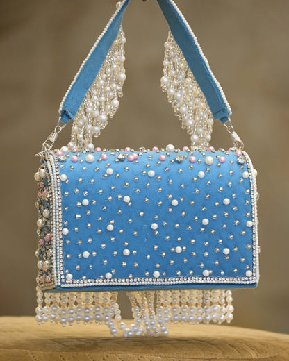 Tassels & Crystal Embroidered Handcrafted Handbag