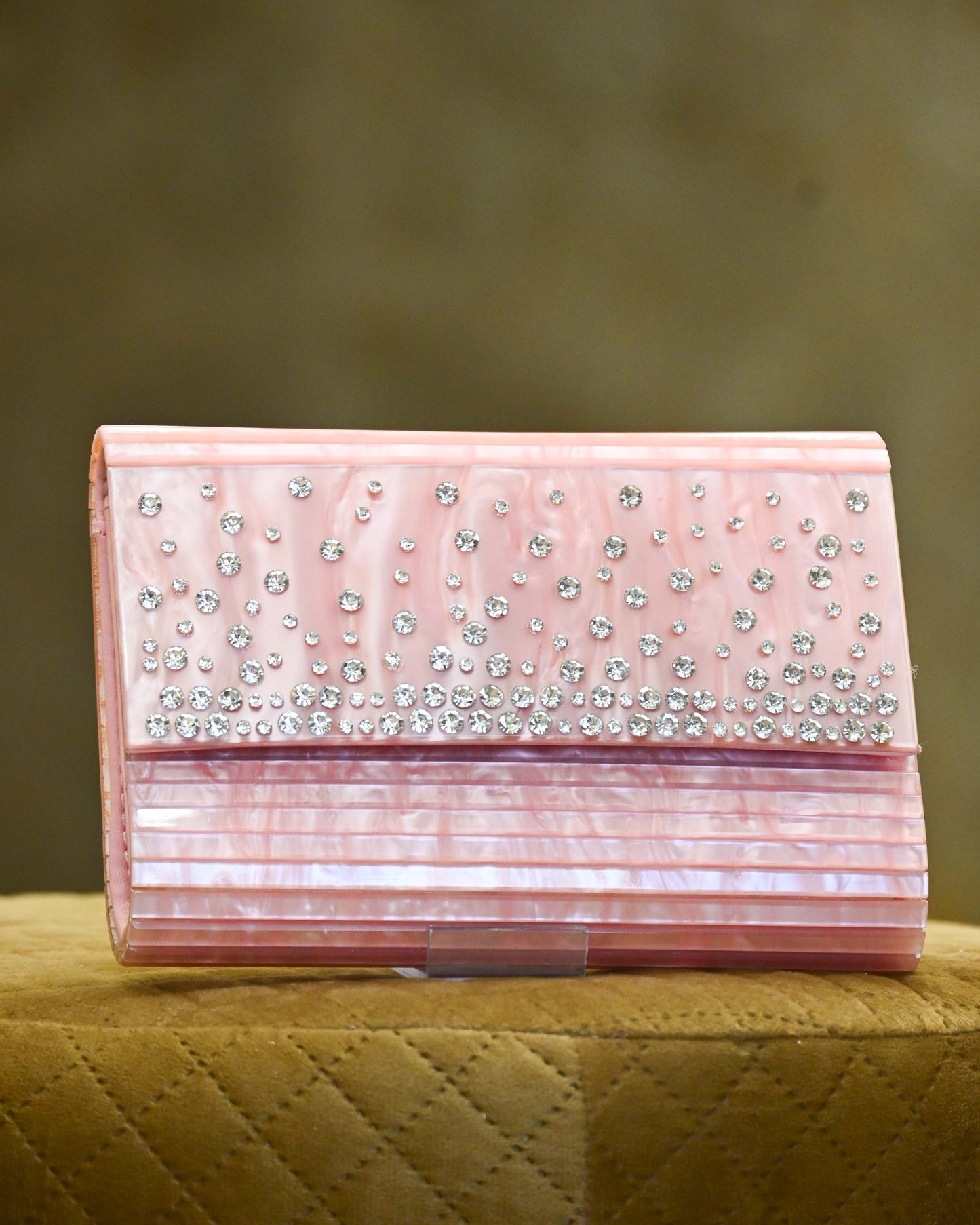 Crystal Diamante Clutch Bag