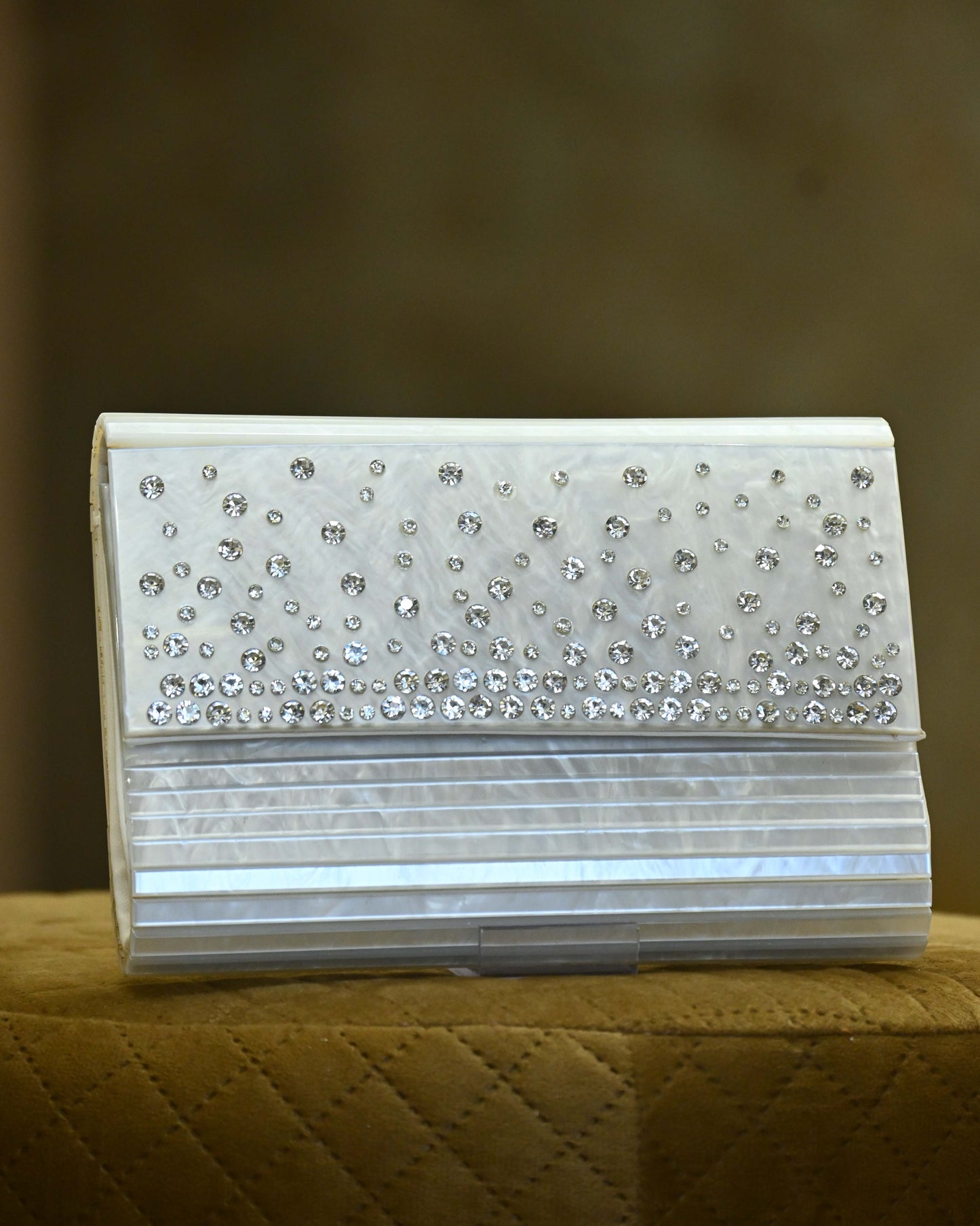 Crystal Diamante Clutch Bag