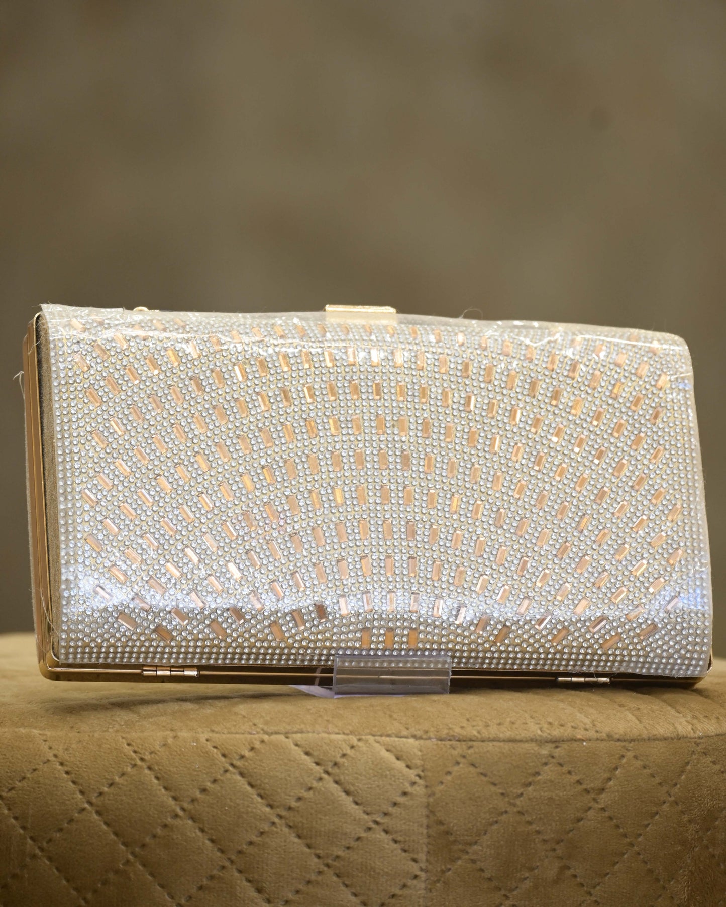 Ombre Diamante Embellished Small Clutch