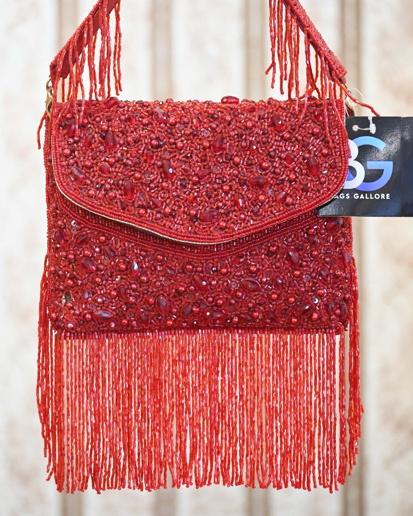 Pearl Drop Sequins mini Bag