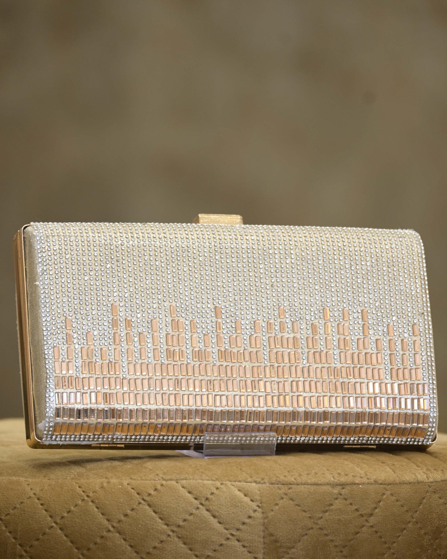 Ombre Diamante Embellished Small Clutch