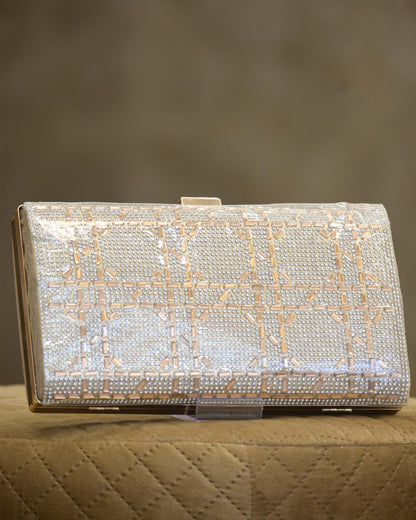 Ombre Diamante Embellished Small Clutch