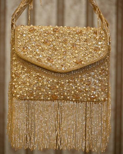 Pearl Drop Sequins mini Bag