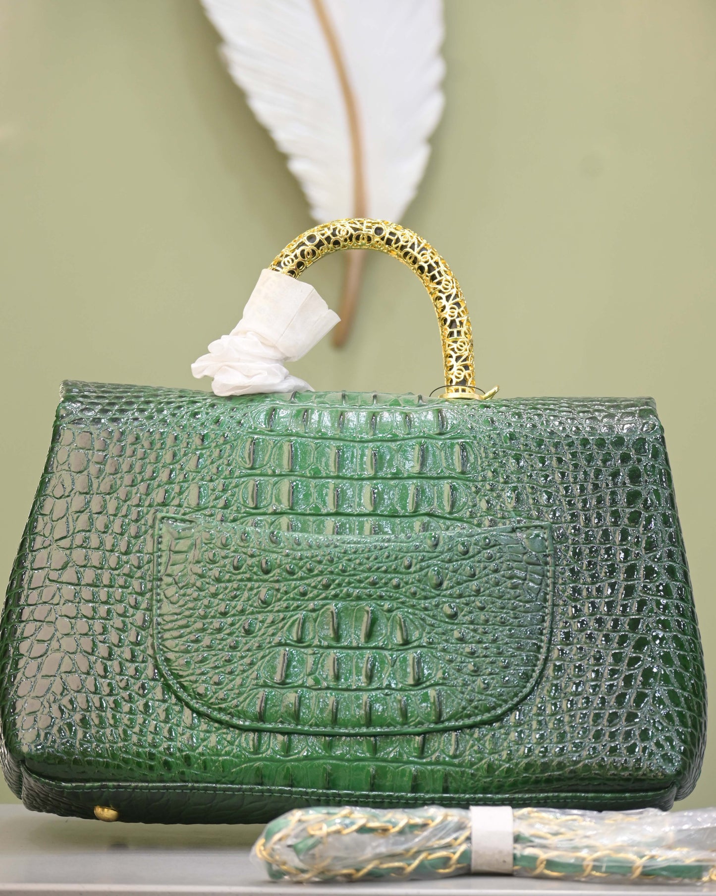 Designer Crocodile Handbag, Crocodile Crossbody Bag