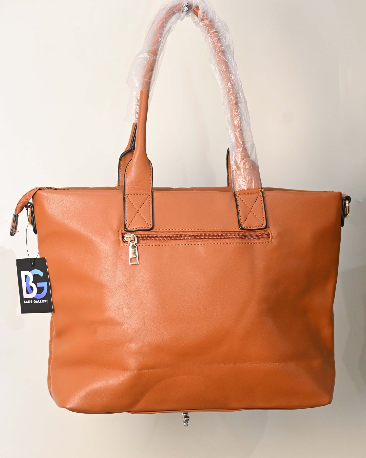 Textured Structured Tote Bag With Sling