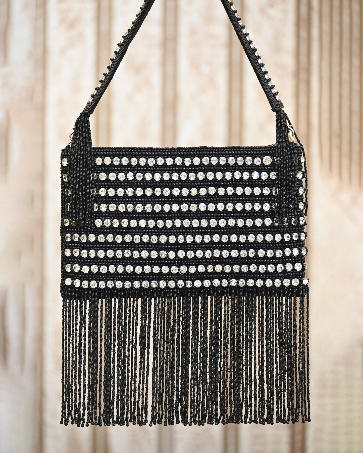 Wicked Tassel & Crystal Mini Bag