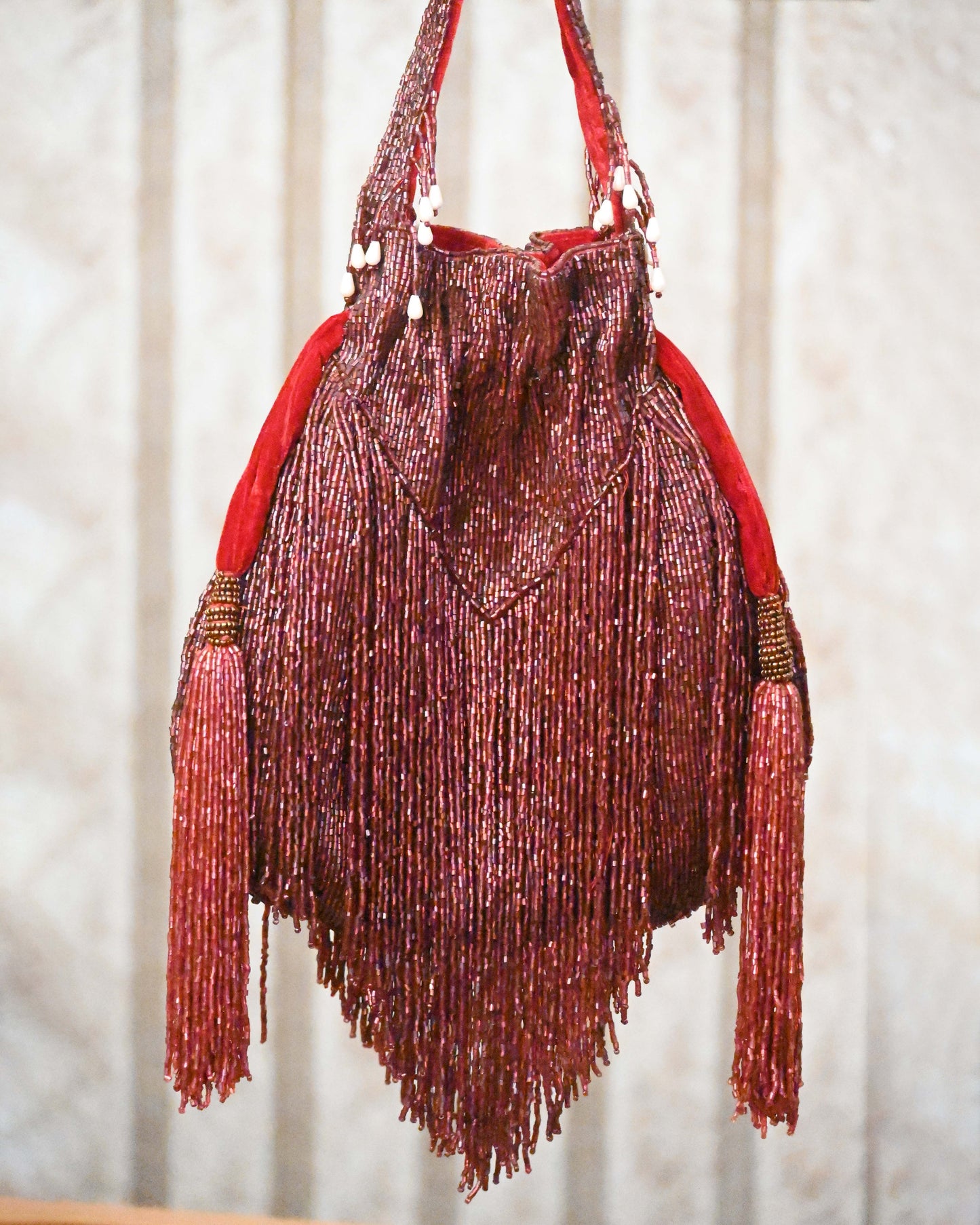 Glittering Embellished Tassel Potli