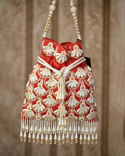 Pearls Embellished Polti Bag