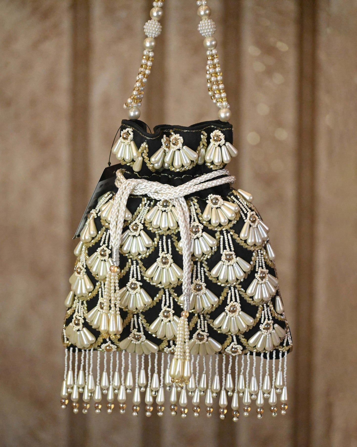 Pearls Embellished Polti Bag