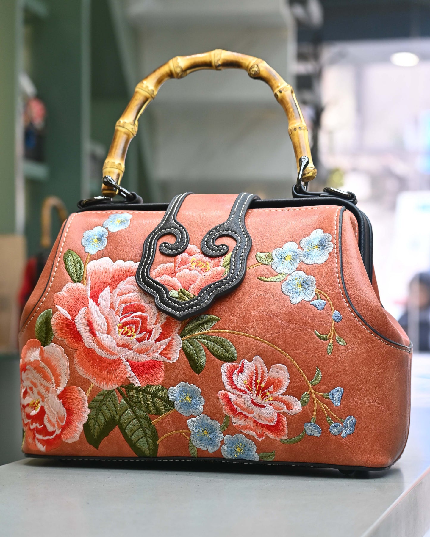 Bag Gallore Floral Embroidery Bag (With Sling)