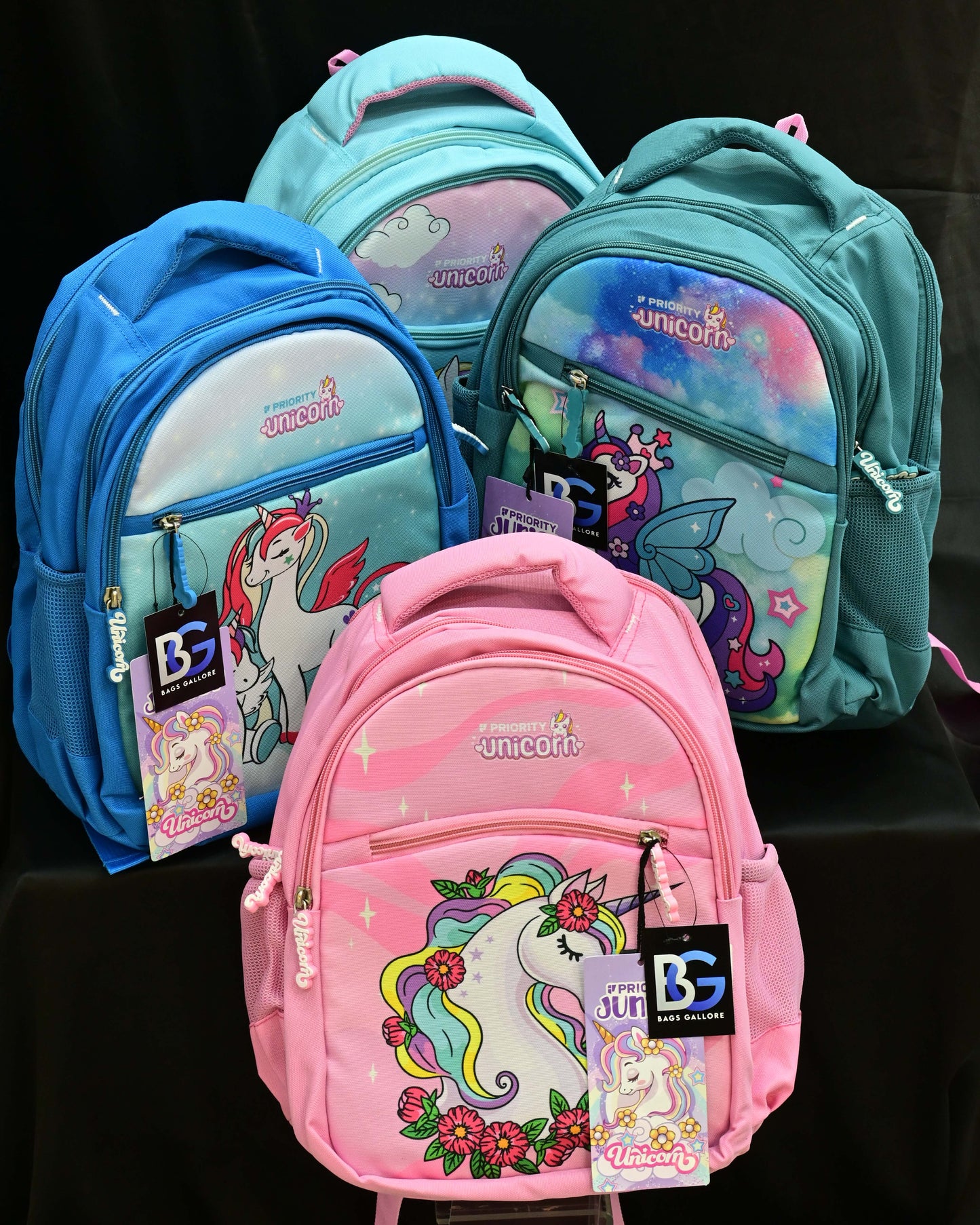 Genie Magic Unicorn Kids Backpacks, Cute Colourful Bags for Girls