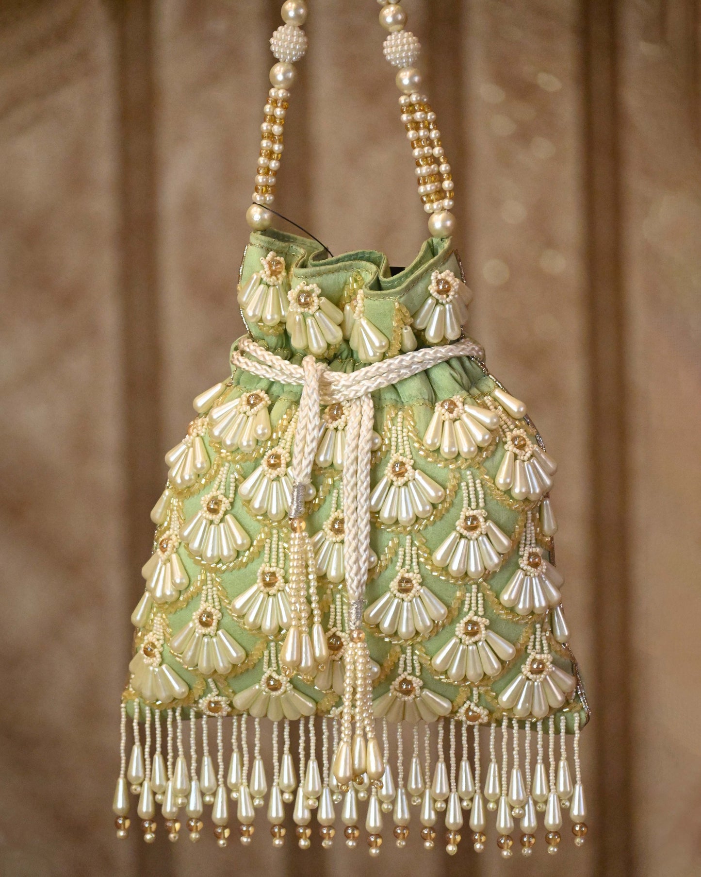 Pearls Embellished Polti Bag