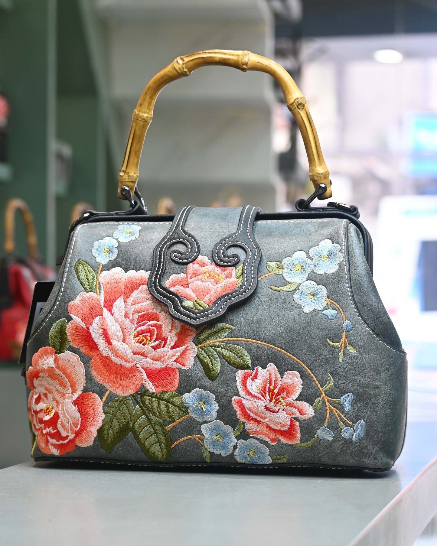 Bag Gallore Floral Embroidery Bag (With Sling)