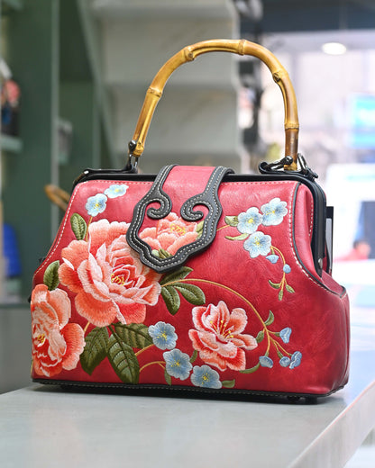 Bag Gallore Floral Embroidery Bag (With Sling)