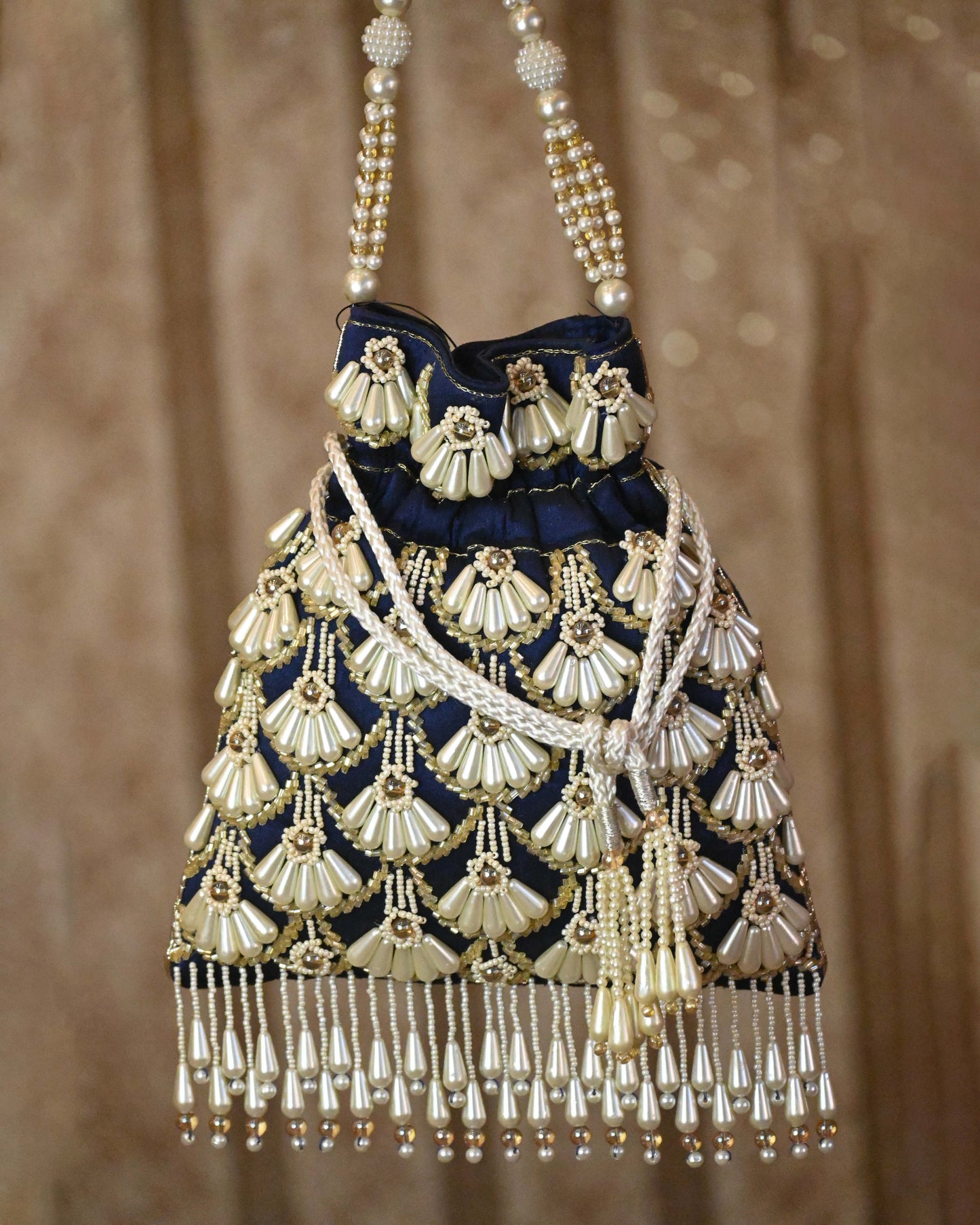 Pearls Embellished Polti Bag