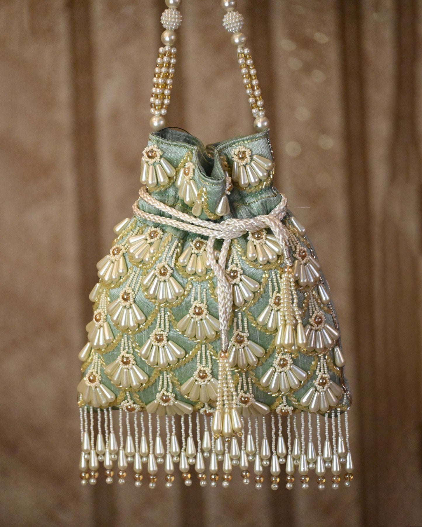 Pearls Embellished Polti Bag