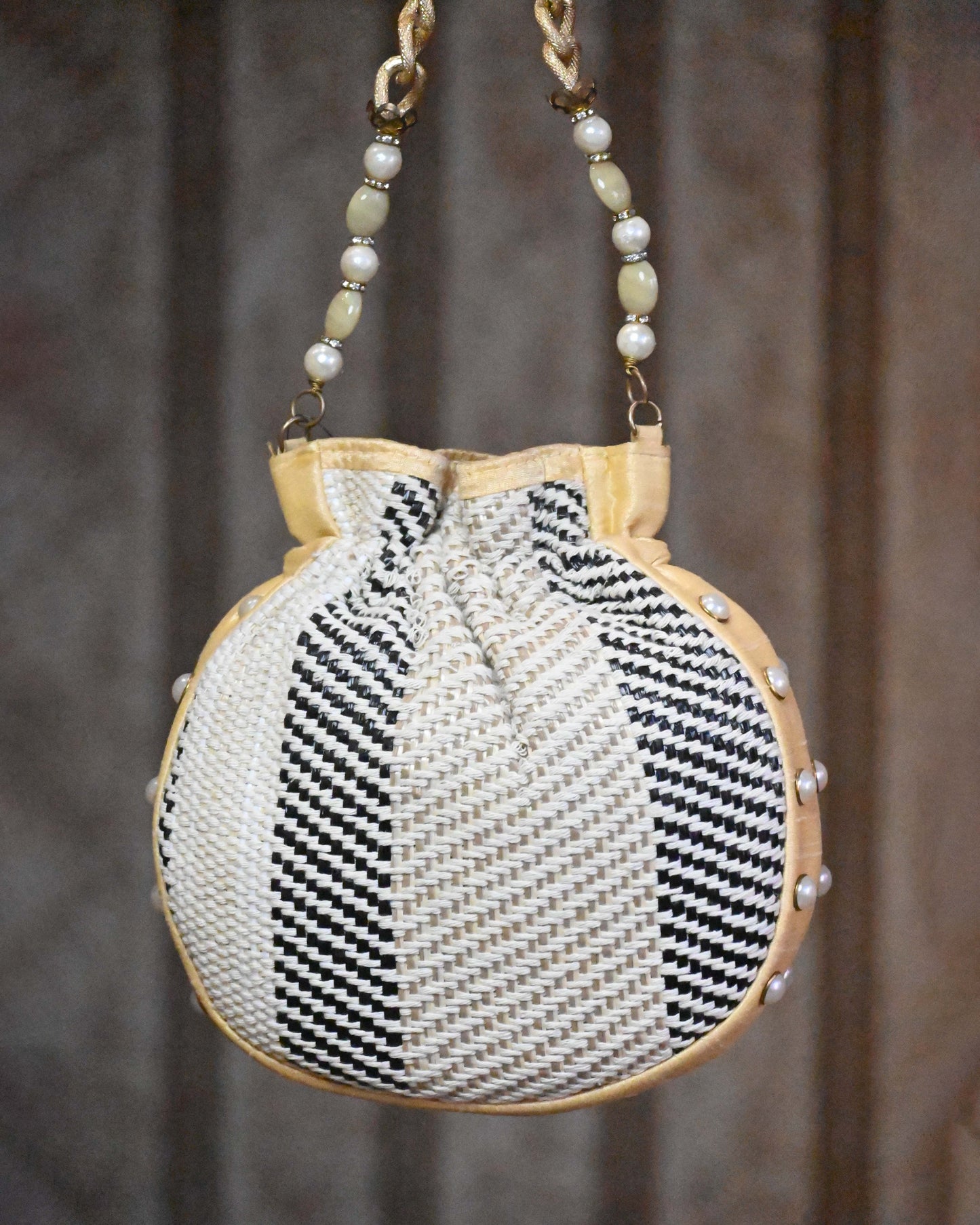 Thread Embroidered Potli Bag