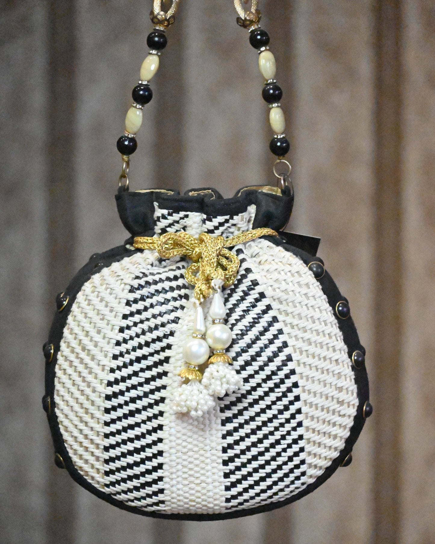 Thread Embroidered Potli Bag