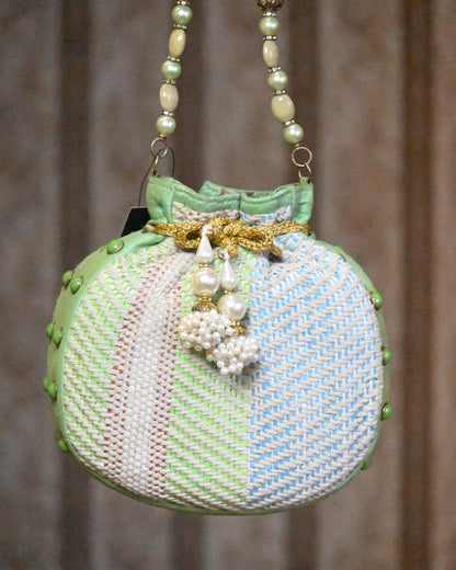 Thread Embroidered Potli Bag