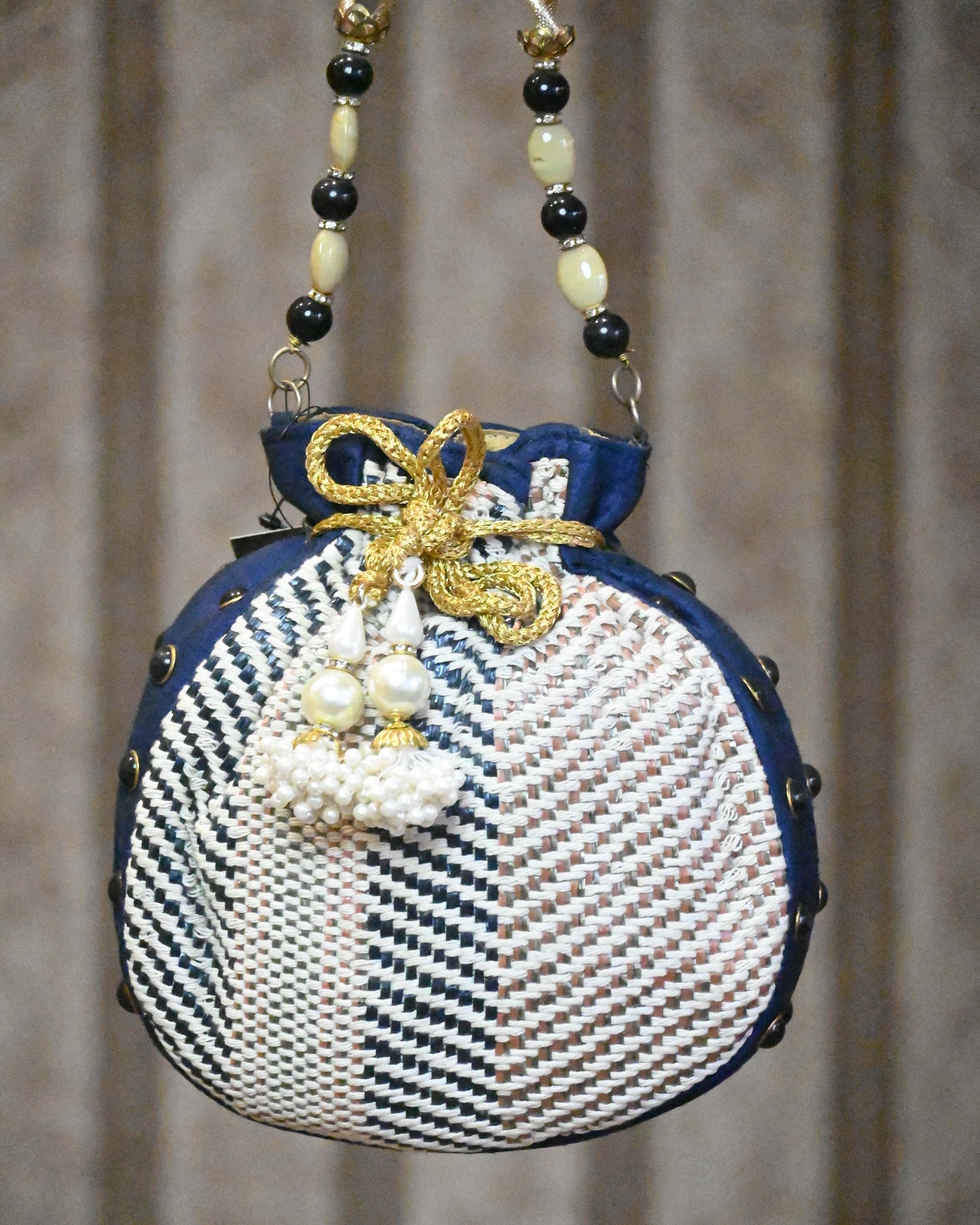 Thread Embroidered Potli Bag