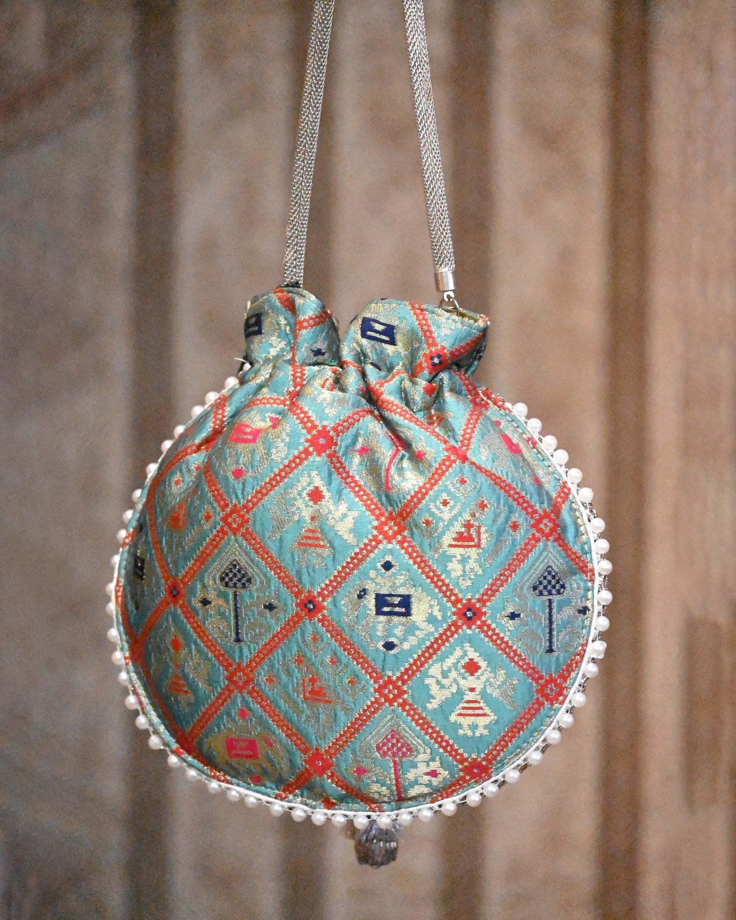 Kashi Pure Banarasi Silk Potli