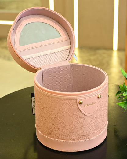 Round Bridal makeup Vanity Box