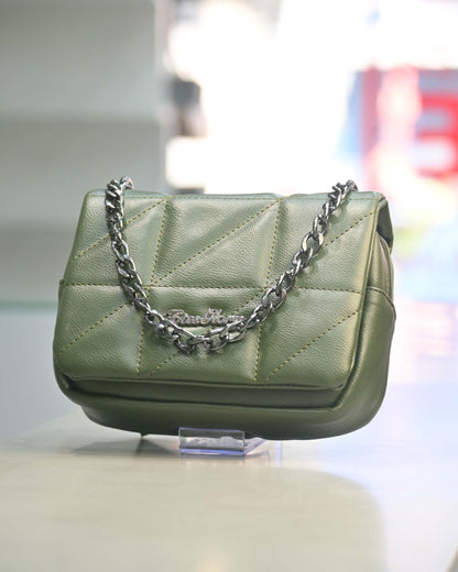 Mini Solid PU Leather Sling Bag