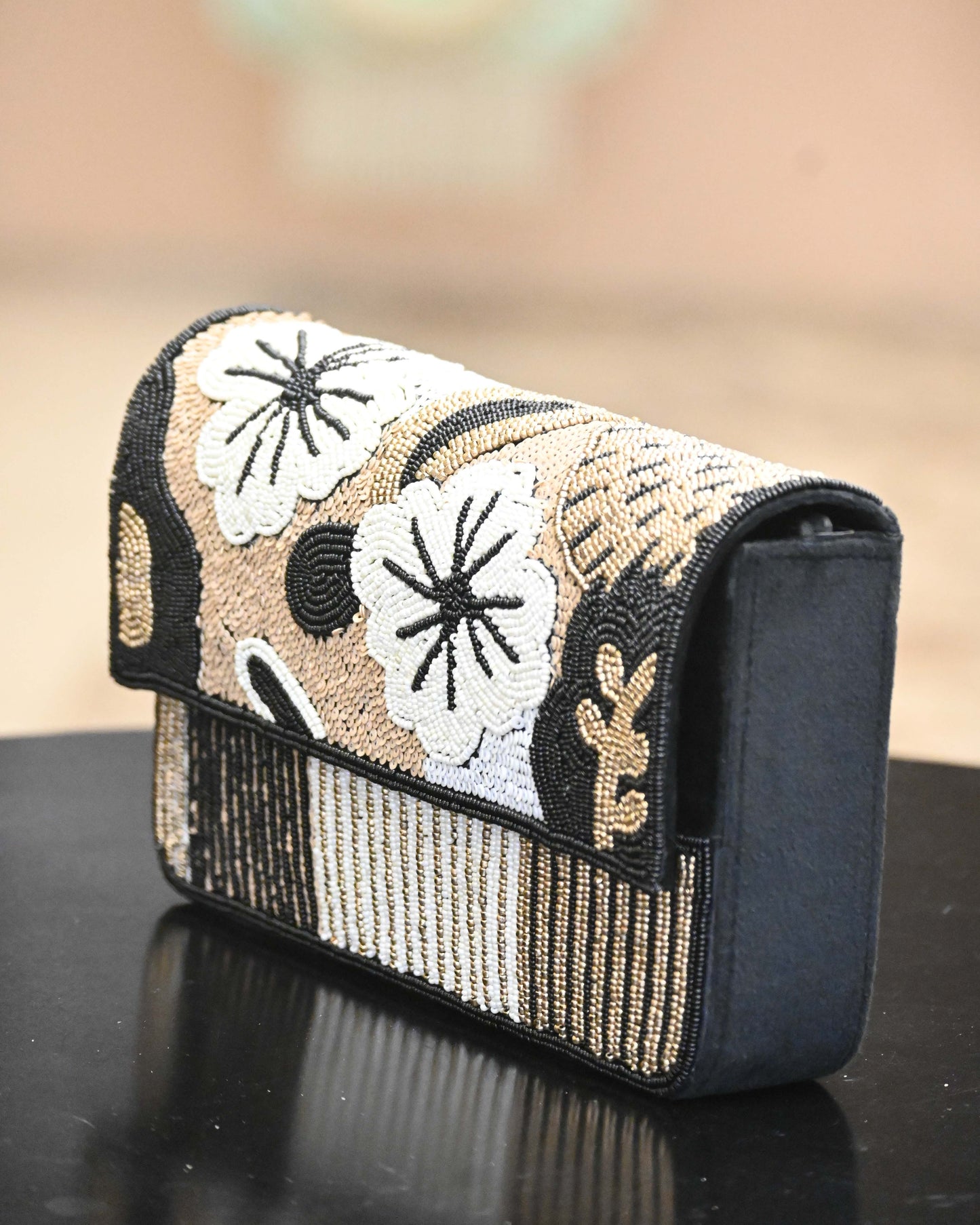 Bags Gallore Embroidered Clutch