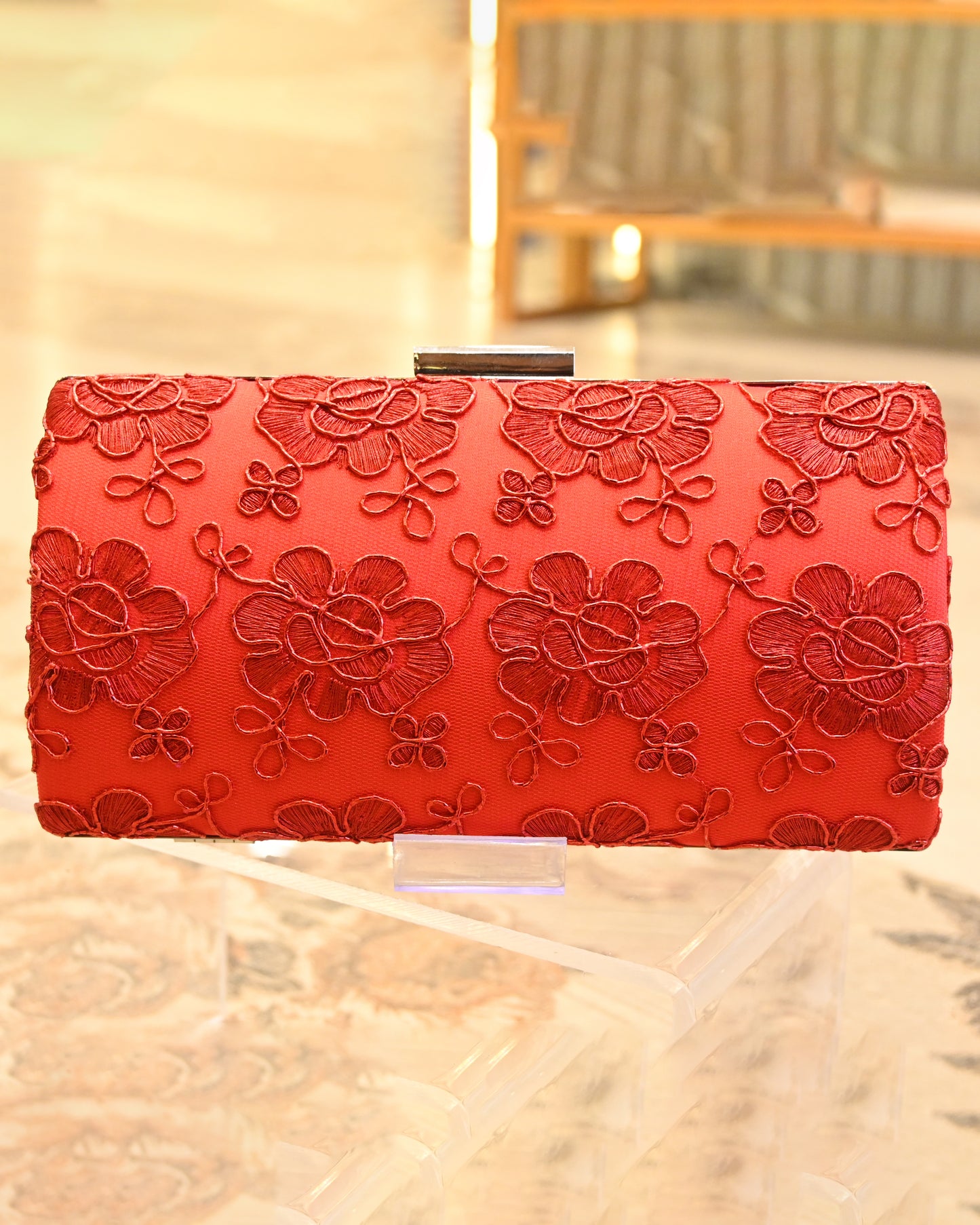 Thread Work Clutch - Bags Gallore