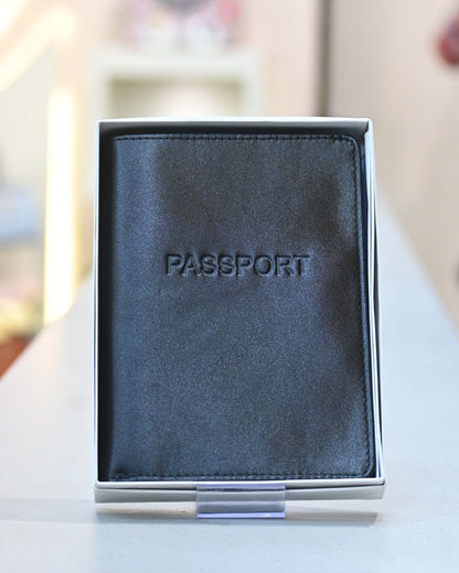 Genuine Leather Passport Cover & Card Holder