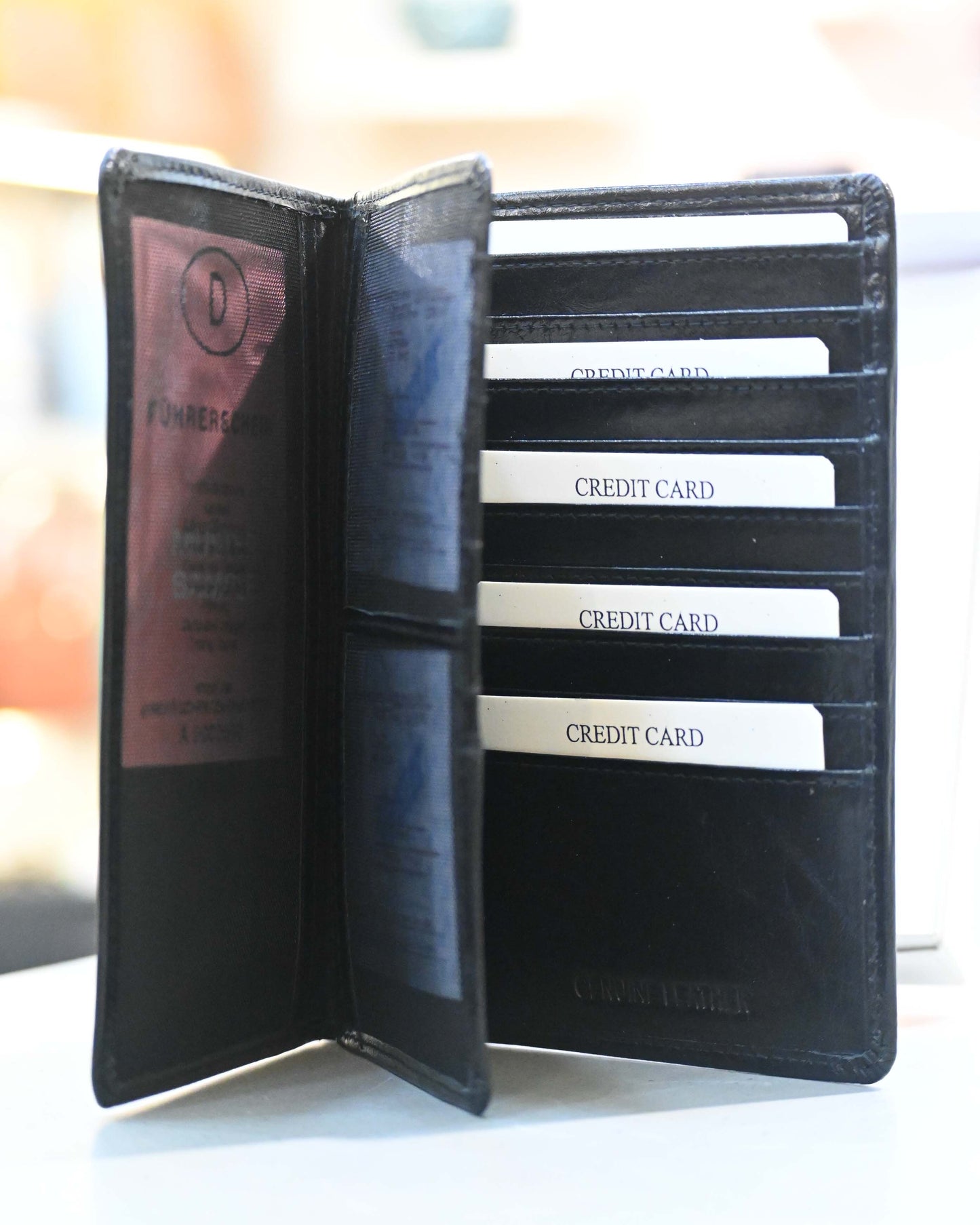 Genuine Leather Passport Cover & Card Holder