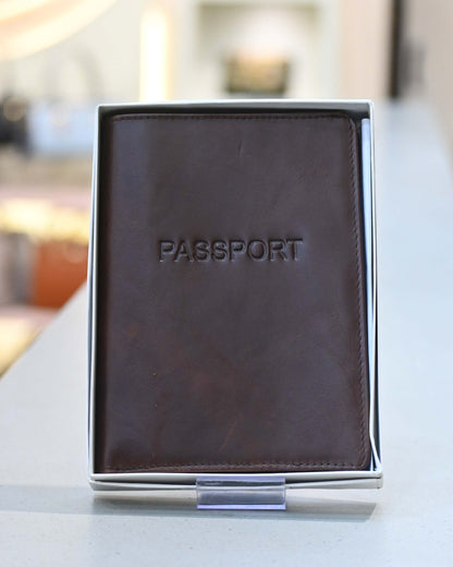 Genuine Leather Passport Cover & Card Holder