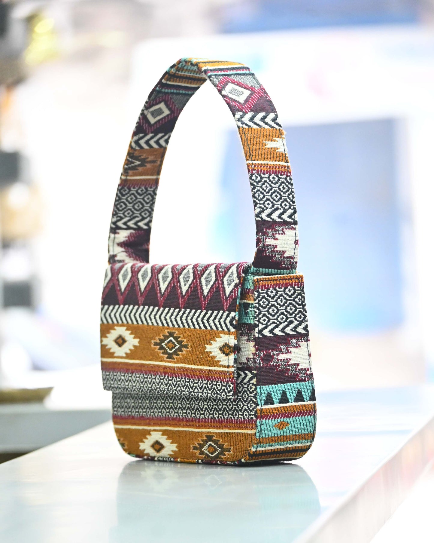 Canvas Sling & Mini Tote Bag (Multicolour)