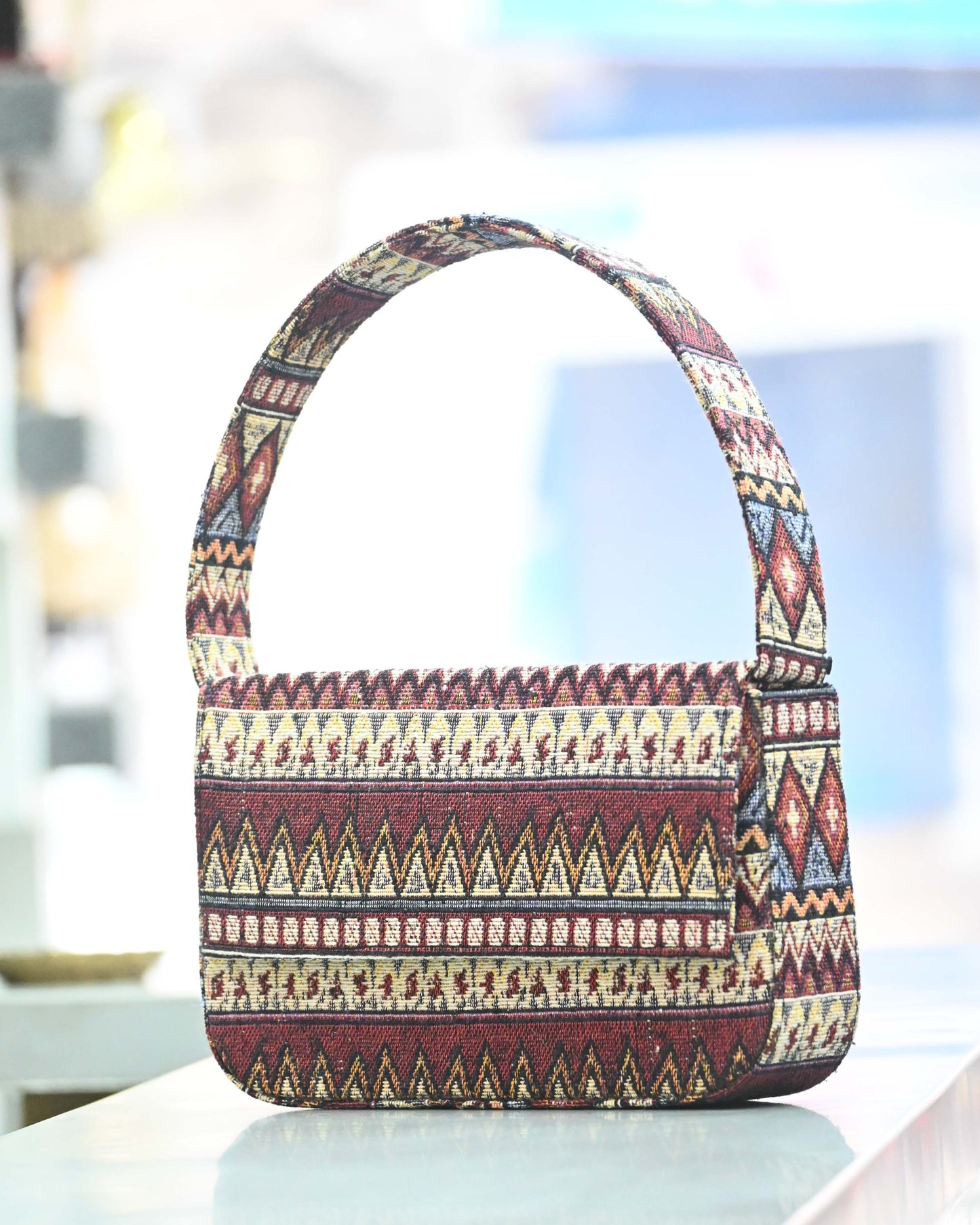 Canvas Sling & Mini Tote Bag (Multicolour)