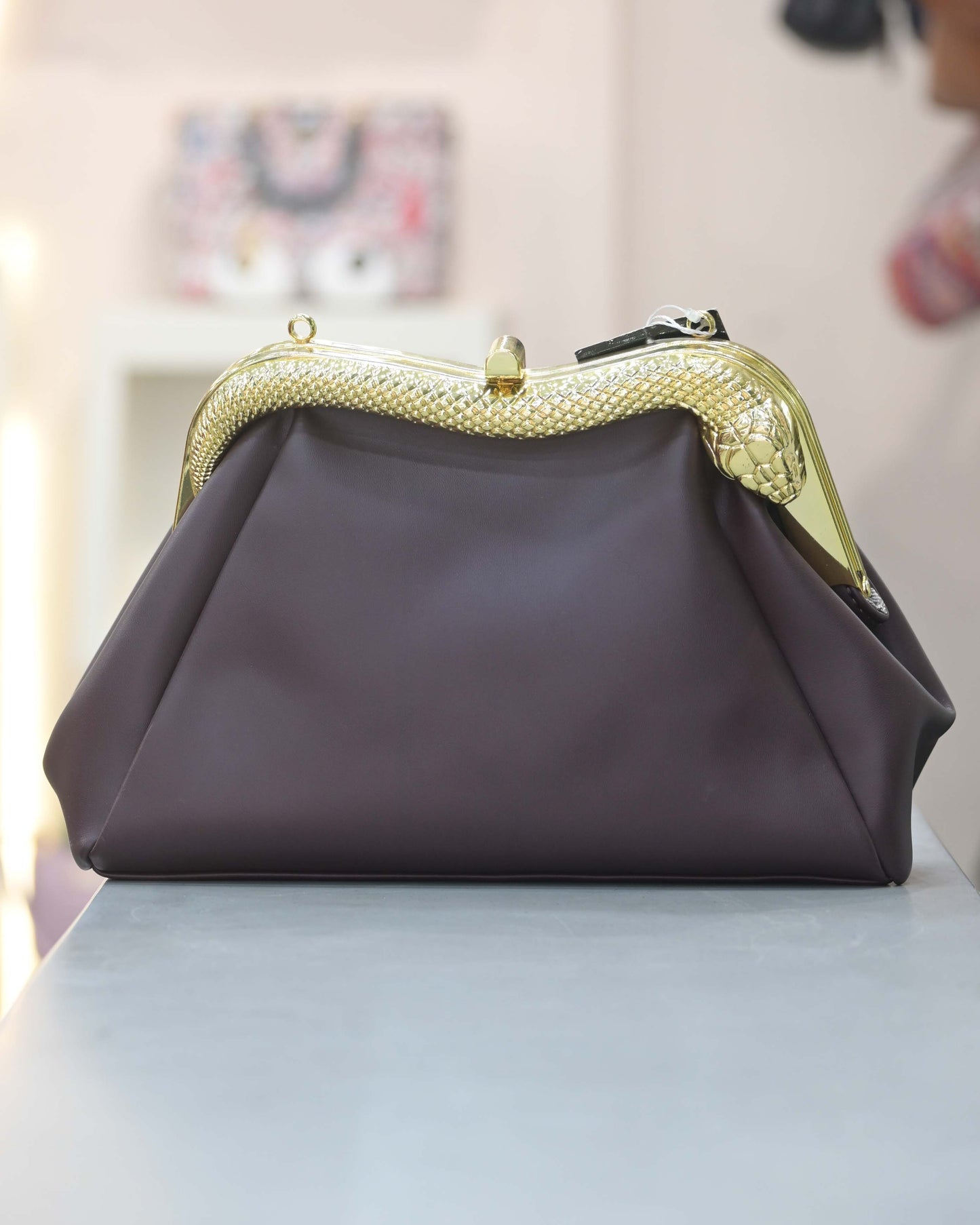 Fashion PU Leather Snake Casual Bag